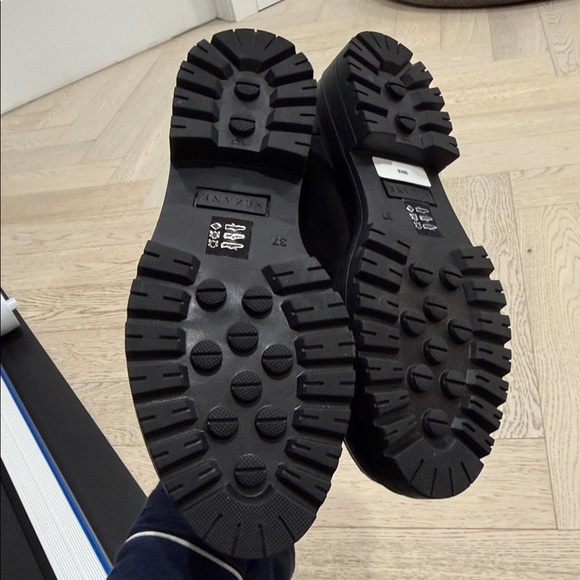 Sezane Black Leather Andrea Loafers - Picture 3 of 4